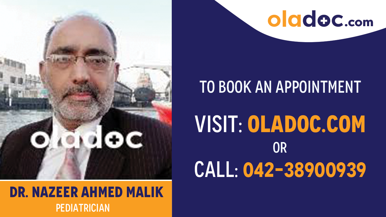 Book appointment with Dr. Nazeer Ahmed Malik-best Pediatrician in Islamabad